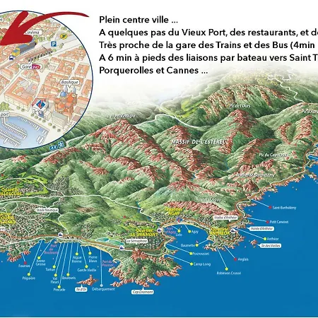 Apartment Duplex Liberte Plein Centre Saint-Raphael (Var)